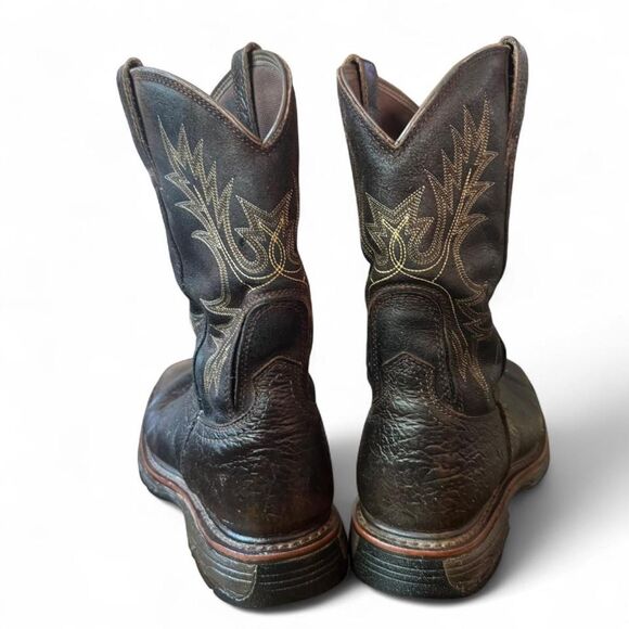 Ariat Work Waterproof EH Rated Men’s 11.5D Brown Leather Western Work Boots main image 8